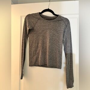 lululemon athletica Gray Long Sleeve Top